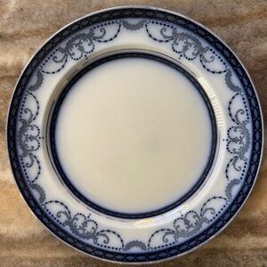 Pre-Owned Flow Blue & White Burleigh Ware Burgess & Leigh BELVOIR Plate